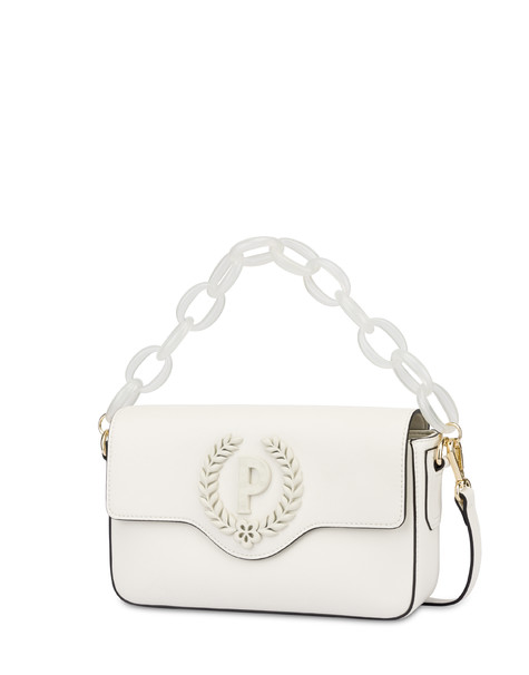 Candy shoulder bag with maxi chain IVORY