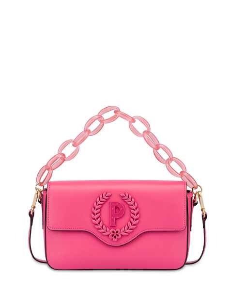 Candy shoulder bag with maxi chain FUCHSIA