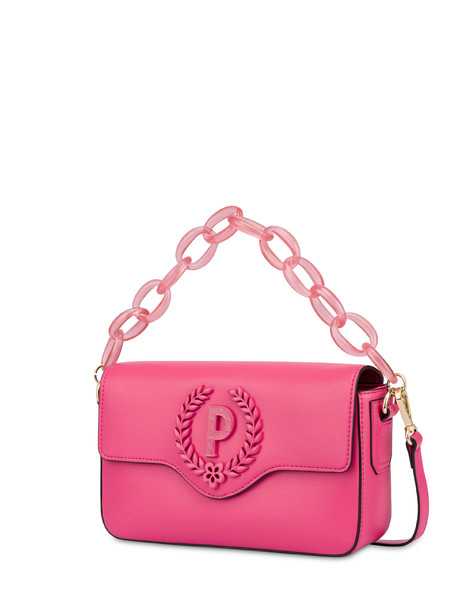 Candy shoulder bag with maxi chain FUCHSIA