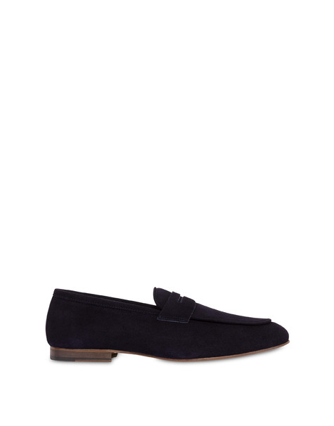 Split leather sacchetto loafers BLUE