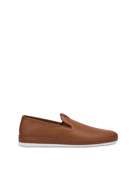Slip-on loafers with Foxing weave print HIDE
