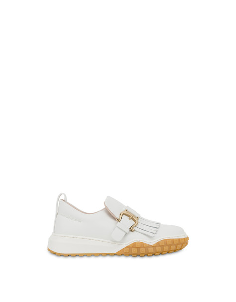 Run About calfskin slip-on sneakers WHITE