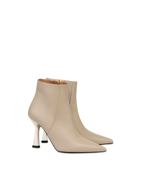 Advance Ivory Nappa Leather Ankle Boots Sand/platinum