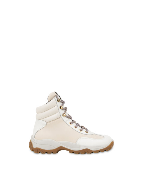 Ice Cracker High Boots In Nubuck And Calfskin Ice/ice