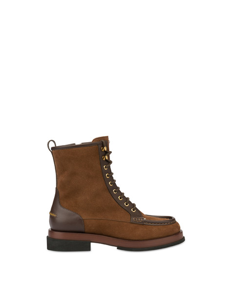 Code Combat Boot In Split Leather And Calfskin 