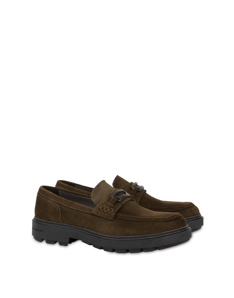 Kent Crust Moccasins Dark Brown