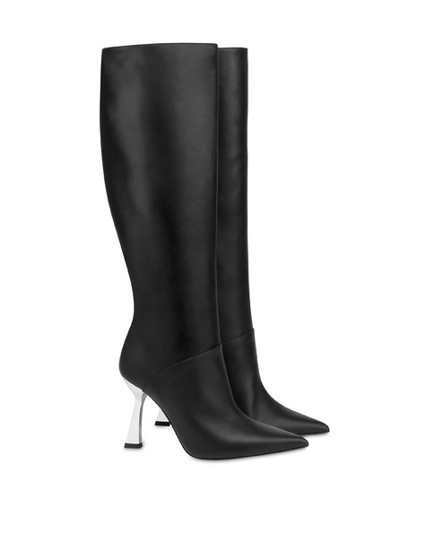 Advance Calfskin Boot Black/silver