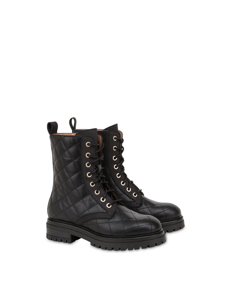 Combat Boot Matelassé Waltzer Night Nero/nero