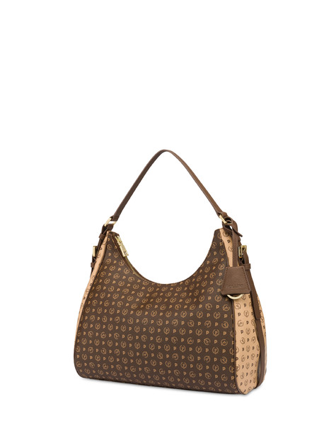 Two-tone Hobo Bag From The Heritage Pvc Collection Brown/cream/brown