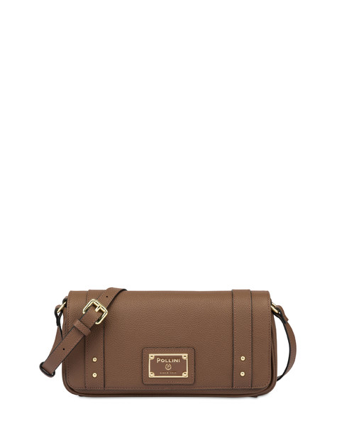 Serena Shoulder Bag In Calf Leather Brown