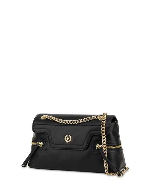 Zipper Shoulder Bag Black