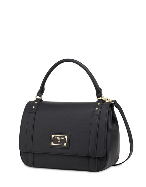 Serena Top Handle Bag Crafted From Calf Leather Black