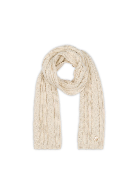 Wool Blend Scarf Beige