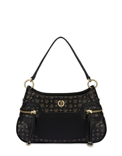 Zipper Shoulder Bag Black/black