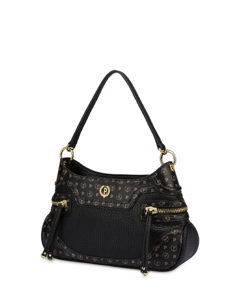 Zipper Shoulder Bag Black/black