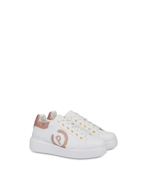 Carrie Sneakers With Glitter White/old Rose