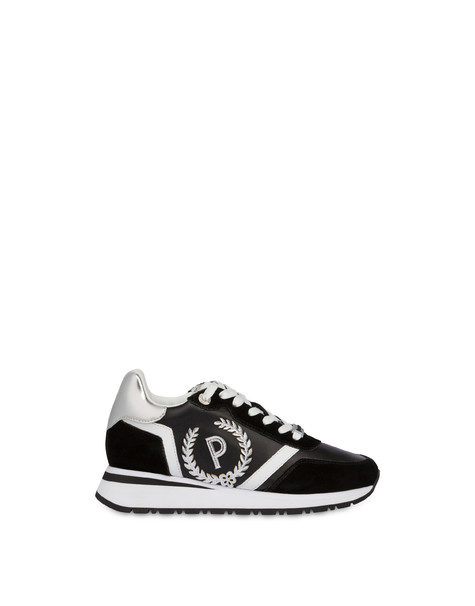 Speedy Sneakers With Metallic Details Black/black/white/silver