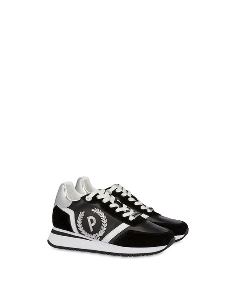 Speedy Sneakers With Metallic Details Black/black/white/silver