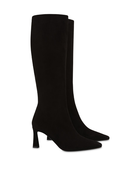 Sissi Suede Boots Black
