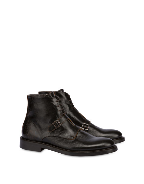 1920 Goatskin Ankle Boots Dark Brown