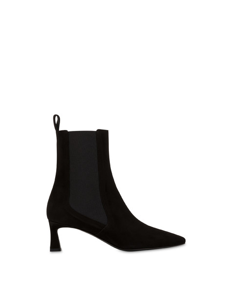 Sissi Suede Beatle Boots Black