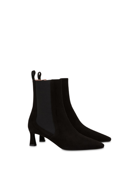 Sissi Suede Beatle Boots Black