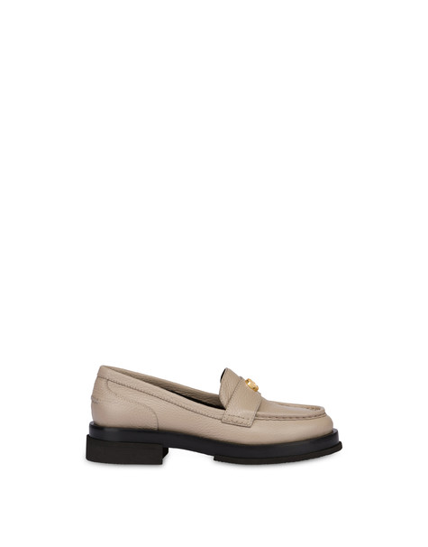 Code Penny Loafer In Moose-print Calfskin Ivory