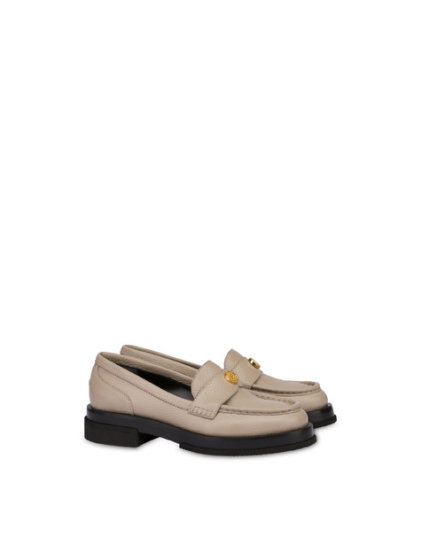 Code Penny Loafer In Moose-print Calfskin Ivory