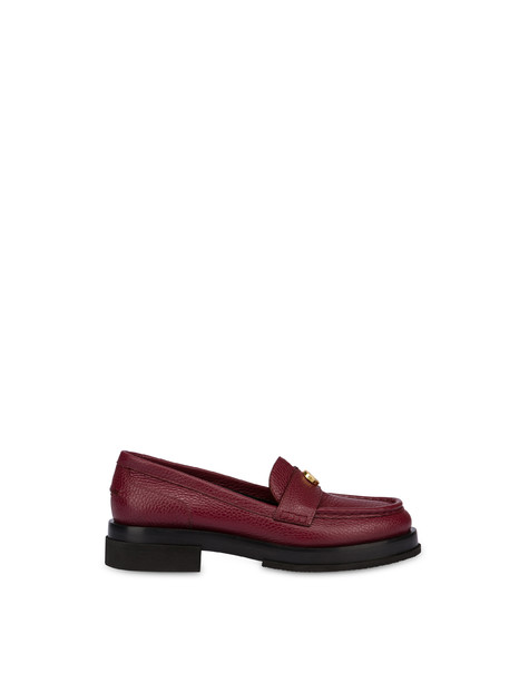 Code Penny Loafer In Moose-print Calfskin Burgundy