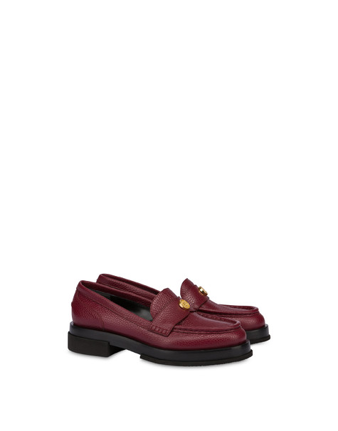 Code Penny Loafer In Moose-print Calfskin Burgundy