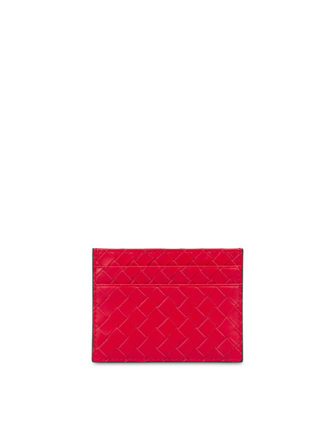 Woven Card Holder With Logo Red/red