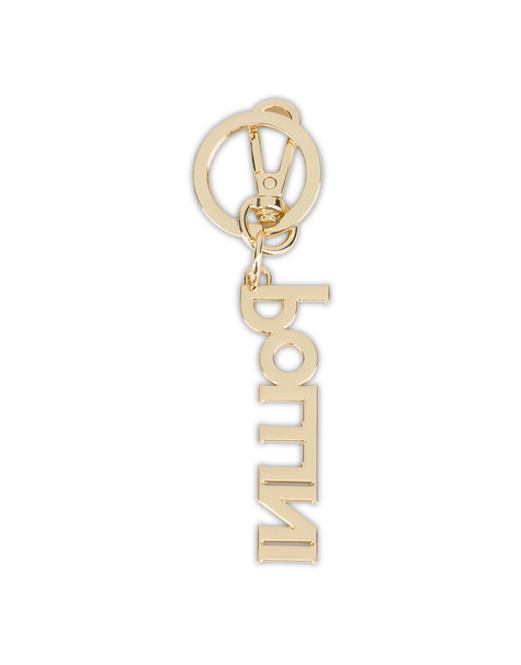 Keychain With Logo And Rhinestones Gold/yellow