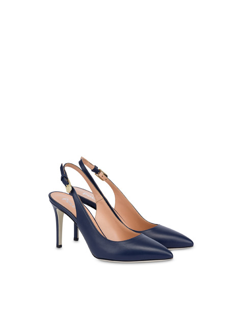 Essential Nappa Leather Slingback Navy Blue