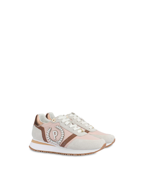 Speedy Calfskin And Split-leather Sneakers Desert/cloud/rodeo/copper