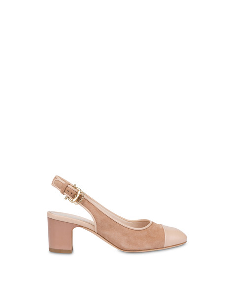 Outline Suede And Nappa Slingback 