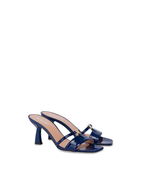 Mules Con Tacco In Vernice Advance Navy