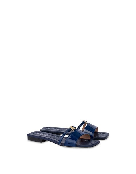 Mules In Vernice Advanced Navy