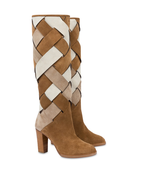 Intersection Split Leather Boots 