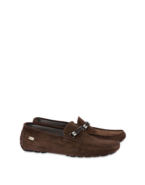 Eazy Moccasins With Leather Snaffle Clamp Dark Brown