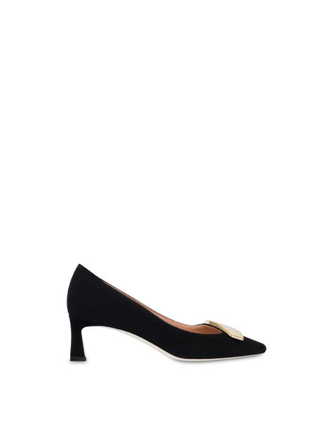 Bullion Suede Pump Black