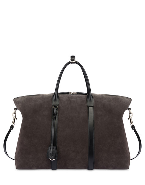 The New Touch Double-handle Bag In Nubuck Leather 