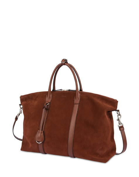 The New Touch Double-handle Bag In Nubuck Leather 