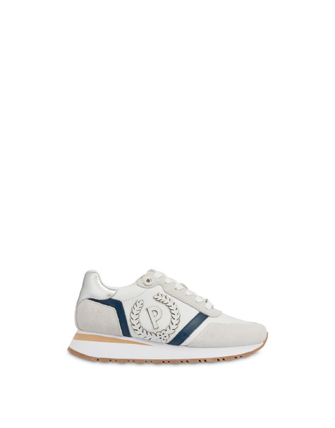 Sneakers In Vitello E Crosta Speedy Cloud/cloud/navy/argento