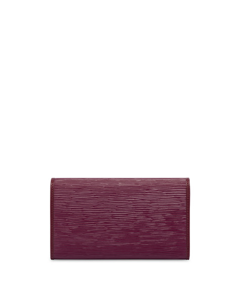 Continental Wallet With Logo Burgundy