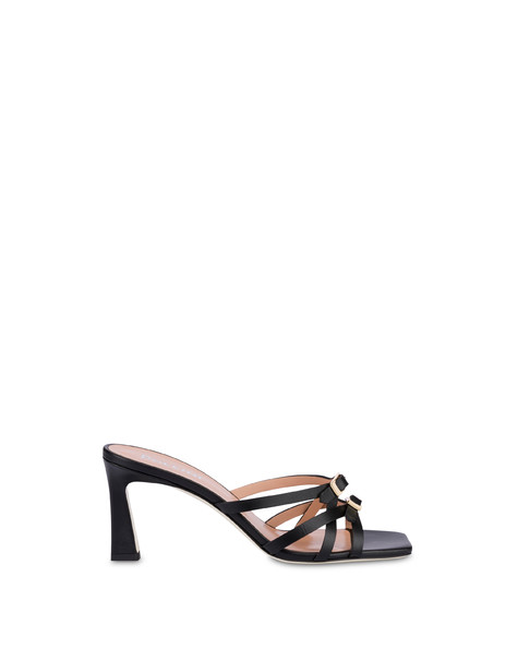 Double Calfskin Sandals Black