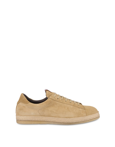 Santa Monica Split Leather Sneakers Sand