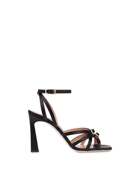 Double Sandals With Ankle Strap Black