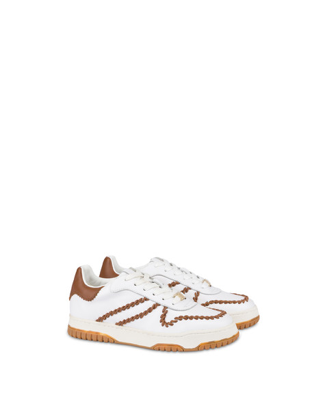 Artisan Sandy Calfskin Sneakers Cloud/rodeo