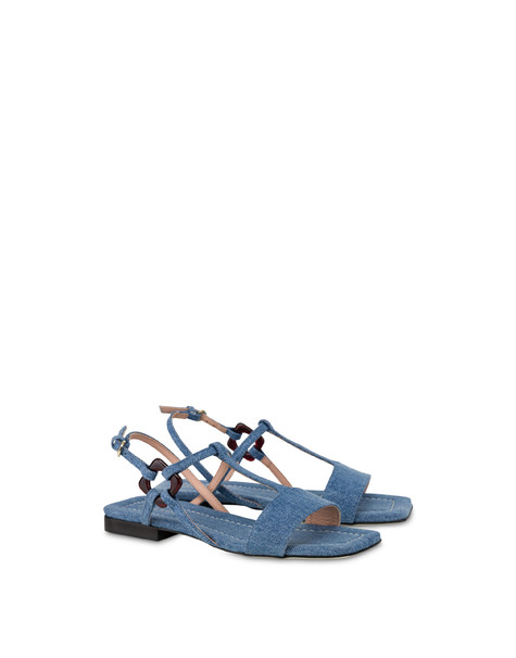 Flat-sandalen Between The Lines Aus Denim 