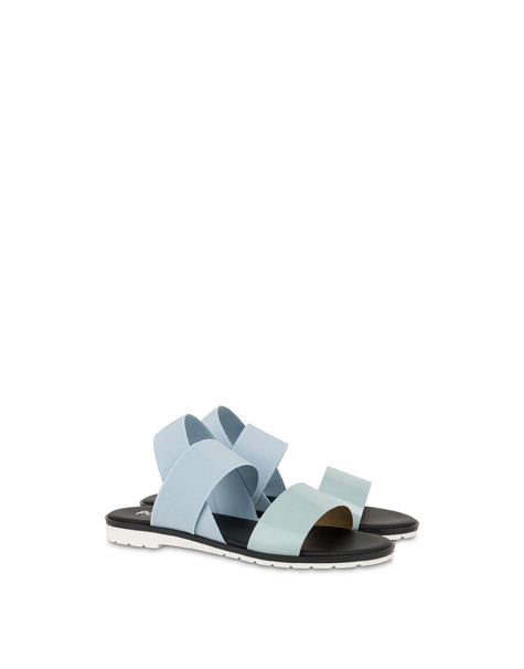 Sandali Flat Con Elastici Soft Walk Sky